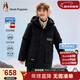 暇步士（Hush Puppies）童裝兒童羽絨服大童中長(cháng)款男童女童保暖戶(hù)外服 鉆石黑 175