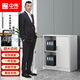 中偉（ZHONGWEI）不虛標加厚鋼板鐵皮柜文件柜矮柜員工辦公柜帶鎖資料柜學(xué)校儲物柜