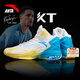 安踏（ANTA）KT籃球鞋男湯普森運動(dòng)鞋男緩震防滑防側翻實(shí)戰比賽氣墊球鞋子男 KT3 team 1代｜安踏白/氯藍-1 41 (255mm)
