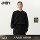 JNBY/江南布衣春秋連衣裙氣質(zhì)棉質(zhì)圓領(lǐng)長(cháng)袖通勤風(fēng)優(yōu)雅短裙5O2G11580 001/本黑 S