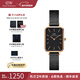 丹尼爾惠靈頓（DanielWellington）DW手表女 復古小方表石英女士手表歐美腕表 新年禮物送女友 小方塊黑盤(pán)-黑色鋼帶-DW00100433