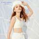 愛(ài)慕兒童少女文胸一體織女大童云朵少女一階段短背心【微風(fēng)】J1155721白色160
