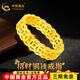 中國黃金（CHINA GOLD）黃金戒指古法銅錢(qián)戒指招財進(jìn)寶錢(qián)幣戒指財源滾滾送女友年貨節禮物 【約4g】圈號13