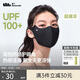蕉下（beneunder）防曬口罩女防曬面罩防紫外線(xiàn)高顏值薄款臉基尼漫暮黑