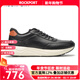 ROCKPORT樂(lè )步【明星同款】男士高端休閑鞋新款真皮商務(wù)厚底鞋運動(dòng)休閑鞋子 黑色 43