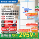 海爾（Haier）冰箱491升法式多門(mén)594mm超薄零嵌統帥懶人系列風(fēng)冷無(wú)霜黑金凈化三檔變溫一級雙變頻節能家用大容量 491L+法式多門(mén)+MIX減壓鮮盒+WIFI智控