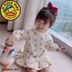 G.duck小黃鴨童裝女童加絨衛衣裙德絨秋冬兒童連衣裙女寶寶波點(diǎn)花苞裙 草莓【花苞裙】 100