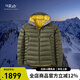 Rab【斷貨王】升級款秋冬男士800蓬輕量保暖鵝絨連帽羽絨服 QDB-81 軍綠色 重磅新品 M