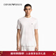 EMPORIO ARMANI/阿瑪尼官方旗艦新款男士圓領(lǐng)短袖正肩刺繡T恤26年春季 【合身版】米白色 XS  (推薦：100-120斤)