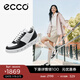 愛(ài)步（ECCO）板鞋女 時(shí)尚潮流百搭經(jīng)典軟面舒適休閑運動(dòng)鞋女鞋 街頭209713 黑色白色20971350669 36 (225mm)