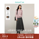 茵曼（INMAN）2025秋冬女裝新款簡(jiǎn)約通勤百褶半身裙A字大擺顯瘦中長(cháng)款裙子 貴族灰-秋冬款 順滑毛感 M