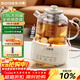 小質(zhì)養生壺1.5L全玻璃花茶壺0膠水0金屬恒溫煮茶器辦公室熱牛奶神器保溫壺家用燒水壺電熱水壺YSH12A
