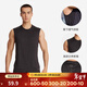 迪卡儂（DECATHLON）運動(dòng)背心肌肉男跑步速干上衣健身服透氣寬松無(wú)袖t恤RUNM 【進(jìn)階款】黑色 XL
