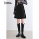 百圖（betu）女裝秋冬新款半身裙撞色線(xiàn)設計百搭短裙裙子女2410T73