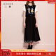 三彩【梨型理想裙】2025冬季新款收腰長(cháng)裙半身裙磨毛A字裙大擺裙M 經(jīng)典黑 L 165/72A