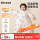 柯斯德尼（kidsneed）嬰兒睡袋秋冬恒溫加厚夾棉寶寶睡袋嬰幼兒睡衣兒童防踢被包腿L碼