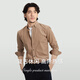 第五季商務(wù)休閑男裝燈芯絨保暖襯衫男長(cháng)袖修身純棉水洗男士襯衣秋裝加厚 卡其色SFL4M146 41 [參考體重：140-150斤]