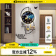 美世達（MEISD）鐘表掛鐘客廳北歐輕奢家用時(shí)尚掛表現代創(chuàng  )意簡(jiǎn)約裝飾掛墻個(gè)性時(shí)鐘 帶燈大號:40*75cm 表盤(pán)35cm