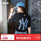 MLB男女短袖T恤做舊大logo速干涼感25新款時(shí)尚3ATSM0953-50BKS-XXL
