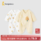 童泰嬰兒連體衣新生兒衣服四季0-6月初生寶寶哈衣爬服純棉內衣2件裝 黃白小樹(shù)（四季款） 59cm (建議1-3個(gè)月身高55-60cm)