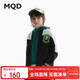 馬騎頓（MQD）兒童棒球服外套2024秋季新款學(xué)院風(fēng)華夫格撞色男女童外套
