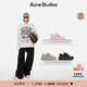 Acne Studios【特享6折】男女同款 Face魔術(shù)貼運動(dòng)小白鞋厚底老爹鞋CD0006 淺粉色 36