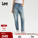 Lee商場(chǎng)同款25秋冬新411舒適小直腳淺藍色女牛仔褲 淺藍色 27