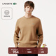 LACOSTE法國鱷魚(yú)男裝25秋冬新款百搭舒適圓領(lǐng)針織毛衣|AH2916 TUY/黃棕色 M 4
