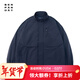 熊貓·本（ben.panda）新款工裝外套男女寬松純色多口袋可收縮下擺情侶裝立領(lǐng)上衣 藏青色 L