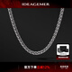 IDEAGEMER銀項鏈男麻花鏈馬鞭鎖骨鏈時(shí)尚潮流個(gè)性飾品首飾生日禮物送男友 麻花鏈【50cm】