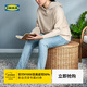 宜家（IKEA）TOLKNING托克寧儲物矮凳藤條收納凳可坐家用創(chuàng  )意凳子 藤條