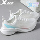 特步（XTEP）女鞋運動(dòng)鞋子女士春季款網(wǎng)面軟底透氣跑步鞋輕便百搭通勤慢跑鞋女 帆白/淺粉色/泡沫藍 【超級爆款】 37.5 腳長(cháng)230mm 【官方正品】