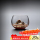 初雪 玻璃小茶杯主人杯單杯日式功夫茶杯水晶高端品茗杯個(gè)人茶道茶具 50ml峰山品杯