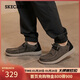 斯凱奇（Skechers）男鞋秋季一腳蹬帆布鞋商務(wù)通勤休閑軟底板鞋66387