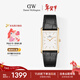 丹尼爾惠靈頓（DanielWellington）DW女表 Bound系列摩登方盤(pán)女士手表送女友新年禮物DW740
