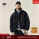 Levi's李維斯情侶同款簡(jiǎn)約休閑輕薄防寒舒適保暖羽絨服休閑外套 黑色 L 女生建議拍小一碼