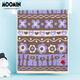姆明（MOOMIN） 長(cháng)絨棉毛巾 A類(lèi)毛巾單條裝 純棉洗臉巾 柔軟吸水洗澡巾 花朵面巾花朵毛巾棕色-47-D112212034*80cm