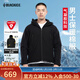 黑冰男士連帽棉服秋冬防風(fēng)保暖輕量夾克P棉防寒棉服 F8001 黑色 L