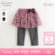 MARC&JANIE【黑科技蓄熱】馬克珍妮女童加絨打底裙褲兒童褲子冬裝241206