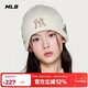 MLB帽子男女帽子25秋冬季新款毛線(xiàn)帽舒適針織帽3ABNV0556-50CRS-F