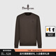 比音勒芬【活力棉】春秋季男士休閑上衣簡(jiǎn)約個(gè)性刺繡字母圓領(lǐng)長(cháng)袖T恤百搭 00咖啡 L 【尺碼偏大，建議拍小一碼】