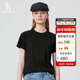 哈吉斯（HAZZYS）女裝 25夏圓領(lǐng)短袖T恤ASTSE0CBE51 黑色BK 2XL(170/96A44)