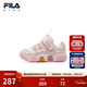 FILA斐樂(lè )兒童童學(xué)步鞋年冬季新款男女?huà)胗淄瘜殞毞€步鞋運動(dòng)鞋 雪白/黎明粉-SA 22 內長(cháng)13.5cm