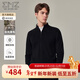 EMZ鄂爾多斯100%純羊毛衫毛衣針織打底衫男士抑菌春節拜新年馬年紅色 【立領(lǐng)款】黑色 L 175/92A