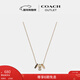 蔻馳（COACH）【新年禮物】奧萊女士項鏈高級感時(shí)尚百搭飾品禮物 經(jīng)典標志RONDELL項鏈 金色/白色