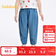 巴拉巴拉童裝兒童褲子男童長(cháng)褲女童夏裝薄款2025新款牛仔褲防曬潮 牛仔中藍88201 130