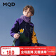 馬騎頓（MQD）男童25冬新款戶(hù)外風(fēng)涂鴉卡通撞色保暖套頭針織衫毛衣