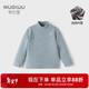 努比屋兒童保暖內衣女童秋冬加厚上衣男童春秋加絨打底秋衣大童衣服