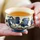 極素祥云八駿圖小茶杯陶瓷主人杯個(gè)人專(zhuān)用品茗杯馬年家用功夫茶具茶盞 巖礦白描金祥云八駿圖-鼓腹花蕾杯【簡(jiǎn)裝】 無(wú)規格
