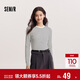 森馬（Semir）長(cháng)袖T恤女春正肩緊身圓領(lǐng)打底衫女士顯瘦百搭套頭衫101125101007